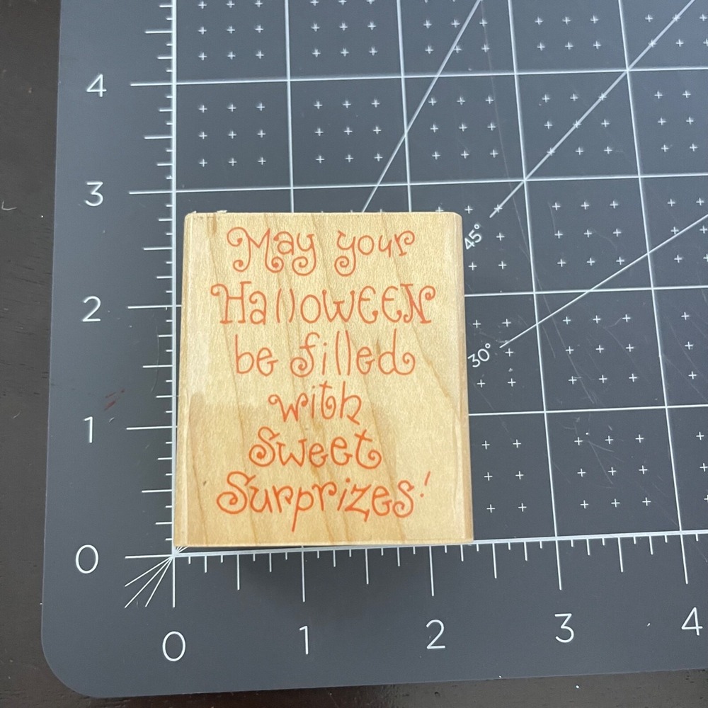 1997 Penny Black 129E Halloween Surprizes Rubber Stamp